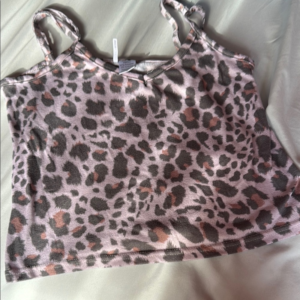 Fashion Nova Brown and Black Crop Tank Top